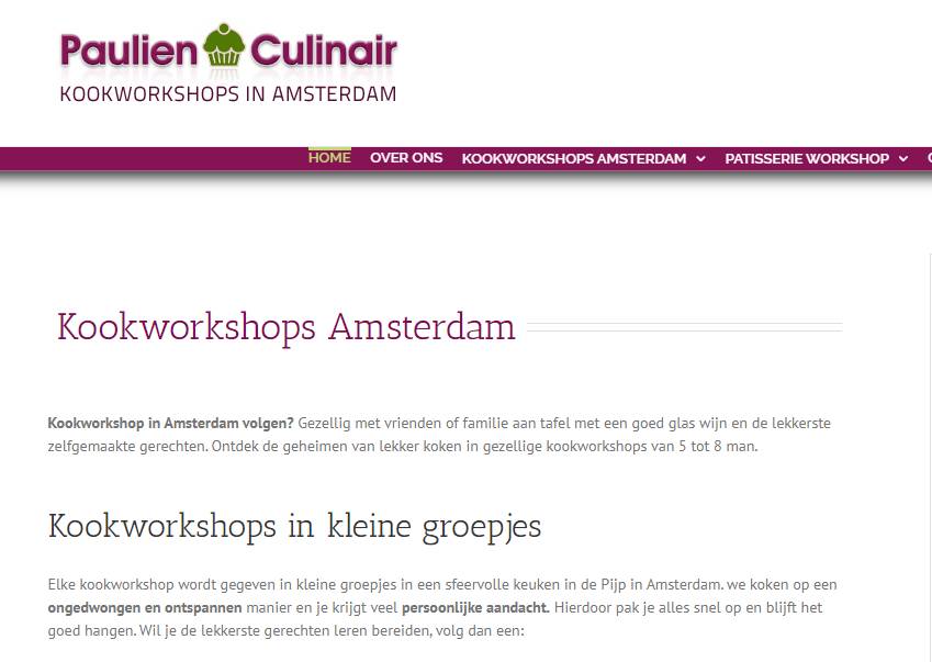 Teksten en website Paulien Culinair